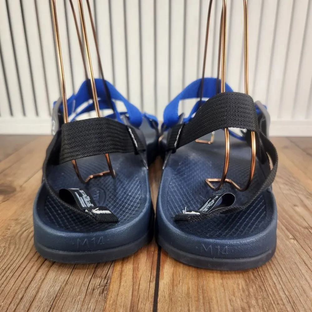Chaco Lowdown Sandals Men's 14 Blue Black Outdoors Trail Hiking Beach Adjustable
